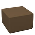 thumbnail image 1 of SoftZone® 18in Cube Ottoman Junior - Chocolate, 1 of 2