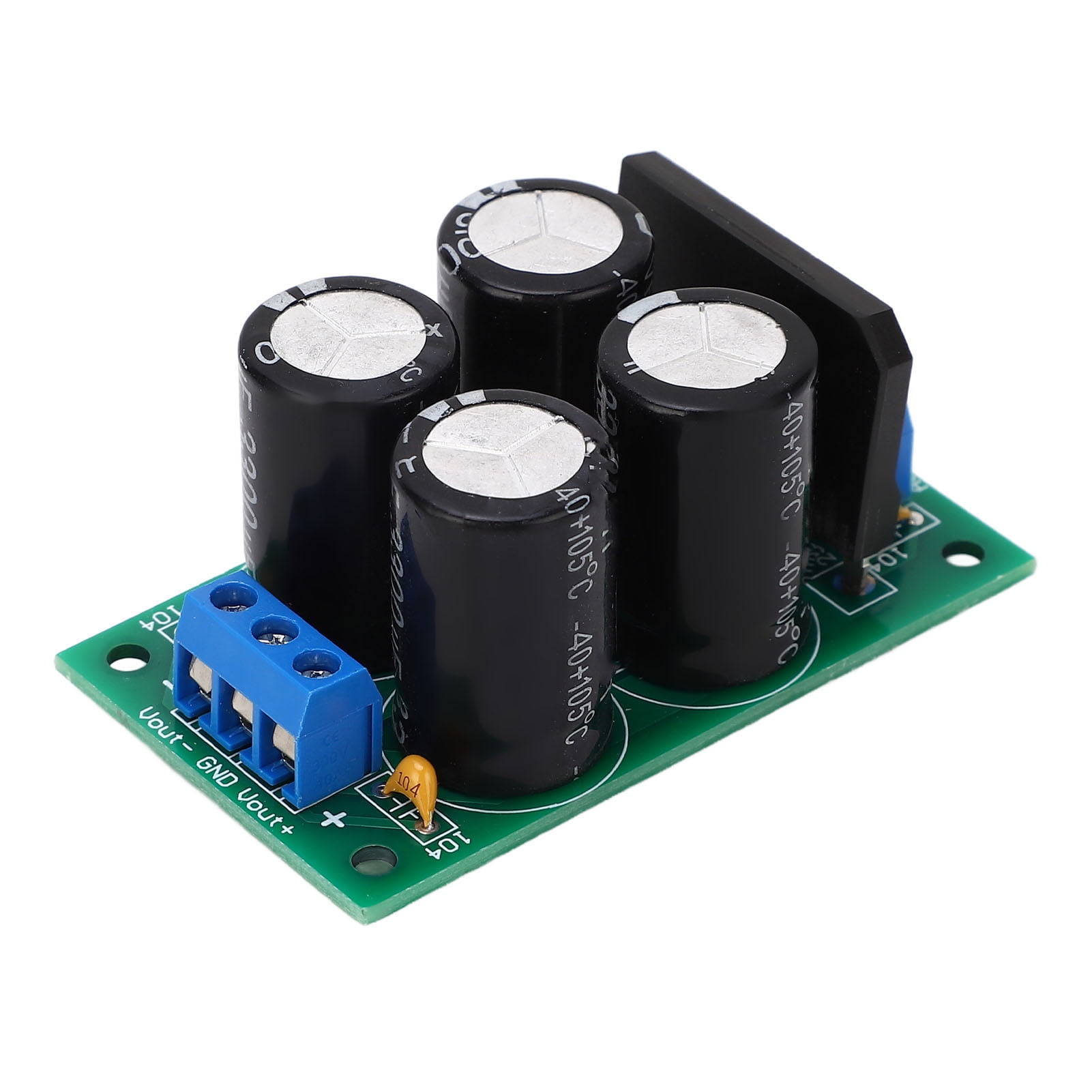 Unregulated Power Supply Board, 25A High Current Dual Power Filter