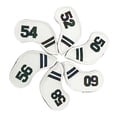 thumbnail image 2 of Wosthever Paquete de 6 fundas para cabezas de golf, fundas portátiles para palos de golf, funda protectora antiarañazos, accesorio para profesionales Golf Blanco Wosthever OD023317-01, 2 of 6