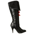 thumbnail image 6 of Ellie Shoes E-418-Pirate 4" Heel Womens Costume Pirate Boot with 3 Ribbons. Black PU / 6, 6 of 8