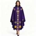 thumbnail image 5 of ZGRBOU Gothic Priest Chasuble Vintage Church Mass Vestment Robe Church Liturgical Vestment for Halloween Cosplay Costume, 5 of 5