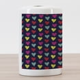 thumbnail image 3 of Valentine's Day Ceramic Toothbrush Holder, Romantic Colorful Hearts Love Happiness Theme Valentine's Day Illustration, Versatile Countertop for Bathroom, 4.5" X 2.7", Multicolor, by Ambesonne, 3 of 4