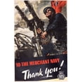 thumbnail image 2 of Ww2 Poster To The Merchant Navy Thank You Poster Print By Mary Evans Picture Libraryonslow Auctions Limited, 2 of 4