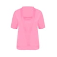 thumbnail image 2 of Summer Shirts for Women Casual Short Sleeve 2 in 1 Blouses Fashion Comfy Beach Vacation T Shirt Lightweight Loose Solid Color Tops, 2 of 6