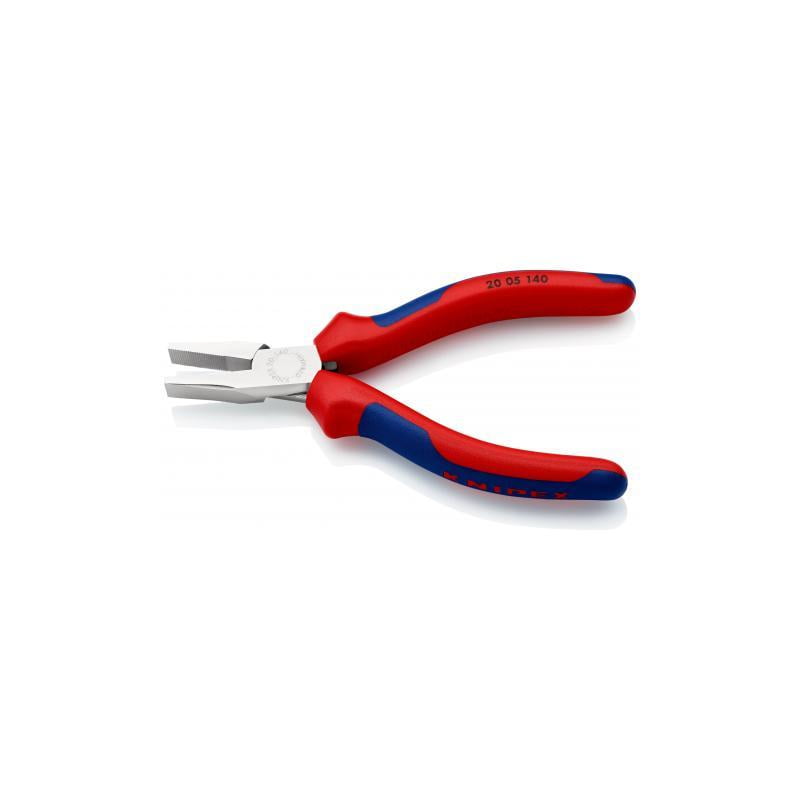 Knipex 20 05 140 Flat Nose Pliers - Chrome w/ MultiGrip 140 mm