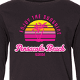 thumbnail image 4 of Inktastic Summer Enjoy the Sunshine Pensacola Beach Florida in Pink Long Sleeve Youth T-Shirt, 4 of 5