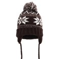 thumbnail image 2 of Xijirk Kids Winter Knit Hat with Pom Pom and Ear Flaps for Cold Weather and Outdoor Play,One Size, 2 of 3