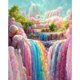 thumbnail image 1 of Hilo Algodón Ecológico Bordado Punto Cruz Cascada Impreso 11CT 50x60cm, 1 of 9