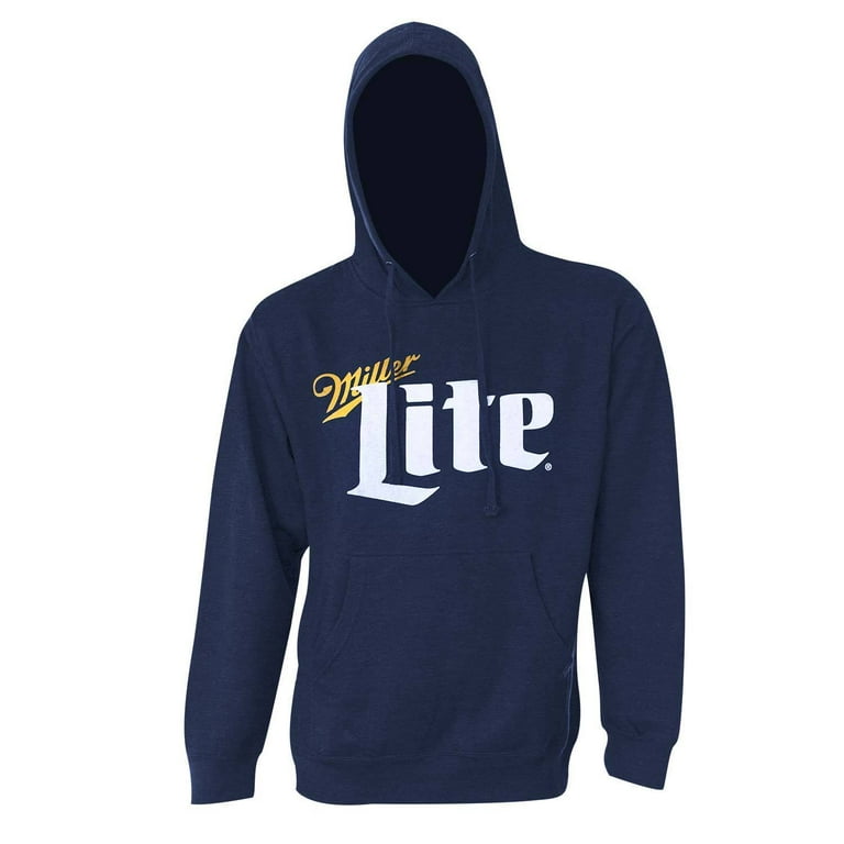 Miller Lite Vintage Logo Navy Blue Hoodie-2XLarge - Main Image