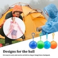 thumbnail image 2 of Imperméable Jetable Portable 6,5cm Rangement Sphérique avec Pince 90cm Long Poncho d'Urgence Extérieur, 2 of 8