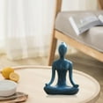 thumbnail image 3 of 1pc Ornaments Art Figurine Statue Small Shelf Desktop Decoration Blue, 3 of 6