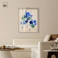thumbnail image 3 of Sapphire Scrawl Shadowbox Print Western Floral Art by Art Remedy, Blonde Frame, 36 x 45, 3 of 7