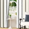 thumbnail image 5 of Lfeey Blackout Curtains for Bedroom, Thermal Insulated Window Drapes, Beige White Leaves Print, 52x96 Inches, 2 Panels, 5 of 7