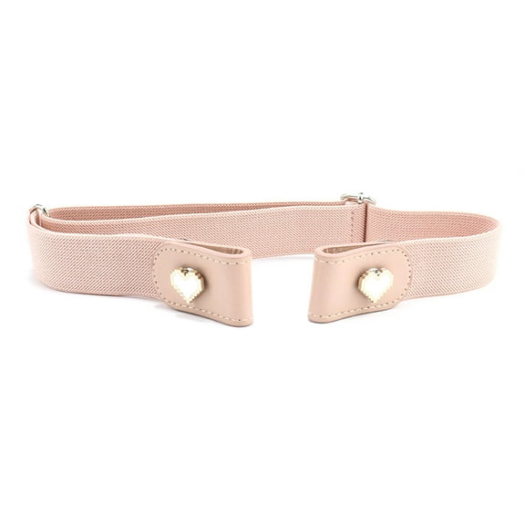AUQ Belt,Invisible and Seamless Design Belts for Women,Student-Friendly Convenience Western Outfit for Women,Pink,Hart