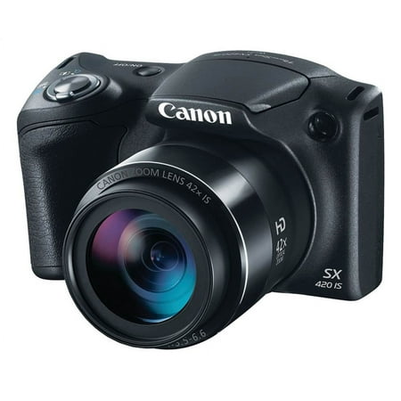 UPC: 0013803269345 | 20.0-Megapixel PowerShot SX420 IS Digital Camera in Black