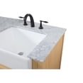thumbnail image 6 of Elegant Decor Franklin 60" Aluminum MDF Double Bathroom Vanity in Natural Wood, 6 of 15