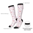 thumbnail image 4 of KLL Retro Floral Print Cool Socks Men's Women's Crew Socks Funny Crazy Novelty Stockings, 4 of 6