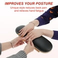 thumbnail image 4 of Unique Bargains Arm Rest for Nails Tech Professional Adjustable Nail Arm Rest Cushion Nail Arm Rest Soft Manicure Hand Rest Stand Black 1 Set, 4 of 7