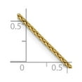 thumbnail image 4 of Auriga Fine Jewelry 14K Yellow Gold 1.5mm Parisian Wheat Chain Bracelet 7inch for Women, 4 of 6