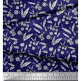 thumbnail image 3 of Soimoi Cotton Duck Fabric Leaves & Floral Block Decor Fabric Printed Yard 42 Inch Wide, 3 of 3