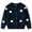 Blue, variant on Knitted Cardigan for Girls Fashion Sweet Embroidery Cotton Sweaters with Button Down Size 12-18 Months,White