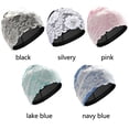thumbnail image 4 of Minnieouse Gorro de natación para adultos, gorro de baño impermeable de cuero con encaje, cómodo gorro de baño decorativo, entrenamiento de seguridad Sombreros lago azul Minnieouse AP013962-04, 4 of 6