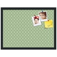 thumbnail image 2 of PinPix 23x17 Custom Cork Bulletin Board Green Chain Poster Board Has a Fabric Style Canvas Finish, Framed in Green Chain, by ArtToFrames (PinPix-572), 2 of 6