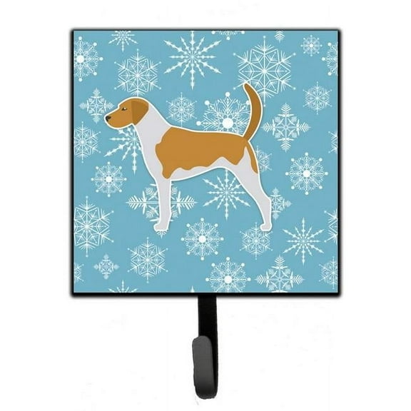 Carolines Treasures BB3498SH4 Winter Snowflake American Foxhound Leash or Key Holder