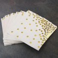 thumbnail image 1 of Gold Dot Napkins (50 Pack)3-ply Paper Napkins With Gold Foil Polka Perfect For Birthday Party, Baby, 1 of 5