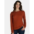 thumbnail image 5 of Time and Tru Women's Thermal Top with Long-Sleeves, 2-Pack, Sizes XS-XXXL, 5 of 5