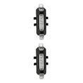 thumbnail image 3 of relayinert USB Bike Tail Light Bicycle Safety Cycling Reminding Rear Lamp Waterproof Taillight Wide Range Accessories Gear White 2Set, 3 of 6