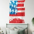 thumbnail image 4 of American Flag Decor Tapestry, Culture Flag Solidarity of USA Stars Inspiration Retro Royalty Artwork, Wall Hanging for Bedroom Living Room Dorm Decor, 40W X 60L Inches, Coral White, by Ambesonne, 4 of 5
