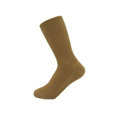 

Thin 100% Cotton Socks for Women - 3-pairs in one pack - HIDDEN ELASTIC AT TOP ONLY - select size by your shoe size