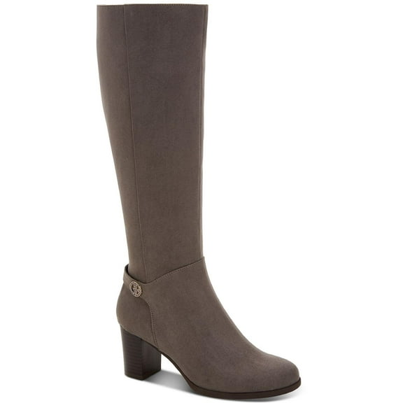 Giani Bernini Womens Adonnys Suede Block Heel Knee-High Boots