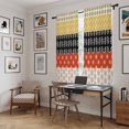 thumbnail image 5 of Modern Bohemian Kitchen Curtain for Berdoom Living Room Cafe 72 Inch Length, Colorful Minimalist Abstract Paisley Boho Tiers Curtains Light Filtering Drapes Window Treatment 2 Panels 52"Wx72"L, 5 of 8