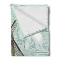 thumbnail image 2 of Dutch Soft Flannel Fleece Blanket, Hand Drawn Style Windmill in a Farmland and Forest Vintage Agriculture Themed Image, Cozy Plush for Indoor and Outdoor Use, 70" x 90", Multicolor, by Ambesonne, 2 of 5