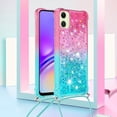 thumbnail image 2 of Funda para Samsung Galaxy A06 Brillantina Líquida Divertida Reluciente y con Cristales en Movimiento Cuerpo Cruzado con Cordón Ajustable, 2 of 5