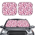 thumbnail image 2 of Haiem Tulips Flowers Car Windshield Sun Shade (2 Pieces) Foldable Windshield Sun Shade Car Accessories for Truck SUV Pickup-Medium, 2 of 7