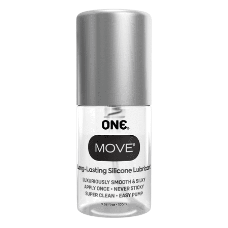 ONE® Move® Silicone Personal Lubricant | Long-Lasting, Luxuriously Smooth | 3.38 oz