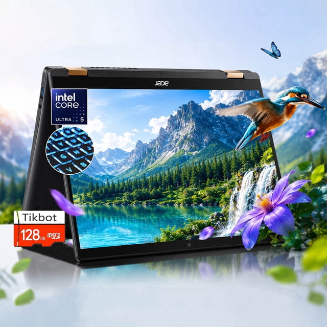 acer Chromebook Plus Spin 714 Laptop Convertible 2 en 1 de 14" WUXGA con Pantalla Táctil, Intel Core Ultra 5, 8GB RAM 256GB, Teclado Retroiluminado con Batería de 10 Horas, Google AI Pro, Juegos
