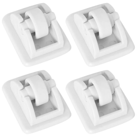 WRITWAA 4Pcs Small White Caster Wheels Self Adhesive for Buckets Cabinets and Storage Containers