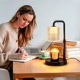 thumbnail image 6 of Asoricing Candle Warmer Lamp, Timer Dimmer Adjustable Height for New Home Bedroom, Vintage Home Decor for Scented Jar, Black, 6 of 7