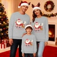 thumbnail image 2 of Fiaer Christmas Sweatshirts for Family Trendy Funny Reindeer Graphic Xmas Pullover Baggy Casual Crew Neck Warm Long Sleeve Holiday Tops Kid 110, 2 of 5