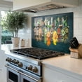 thumbnail image 5 of Spice Tempered Glass Backsplash For Kitchen Behind Stove,Stove Back Top Cover,Easy to Clean Glass Splashback, Sink Cover Splash Guard,Home Kitchen Wall Decor, 5 of 7