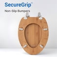 thumbnail image 3 of Topseat TSBM201E Bamboo Toilet Seat, Elongated, Soft Close, Magnetic Quick-Release for Easy Cleaning, Arch-Tite Never Loosens, Adjustable Fit, 3 of 11