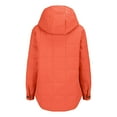 thumbnail image 6 of Women's Gradient Color Puffer Coat, Oversized Hooded Zip Up Jacket, Lightweight Quilted Winter Coat, Long Sleeve Round Hem Jacket, Warm Padded Outerwear, Casual Winter Jacket Orange M, 6 of 9