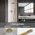 thumbnail image 3 of 10 Inch Bathroom Rain Shower System Set Wall Mount, Rainfall Shower Head with Handheld, 3 of 9