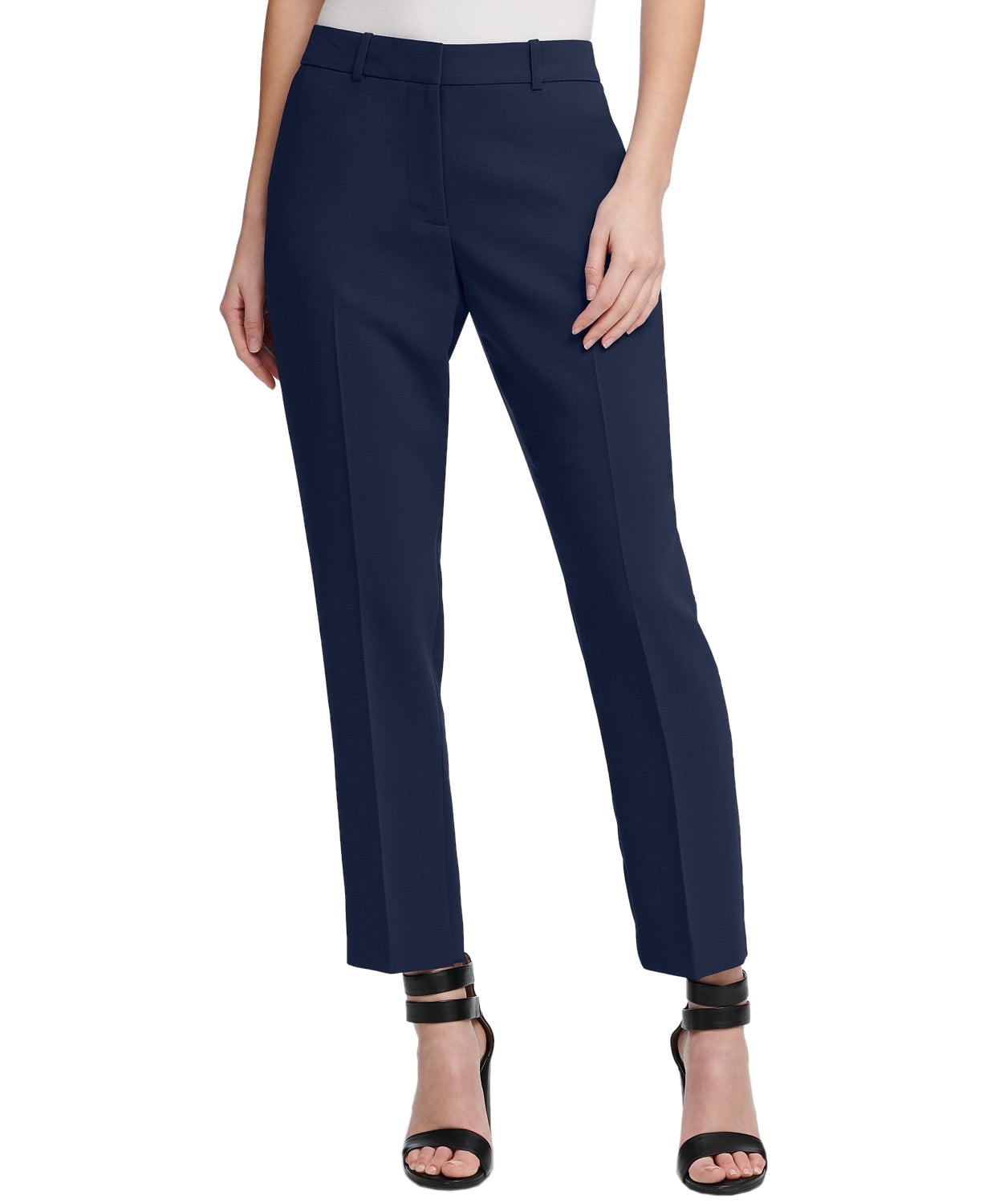 DKNY Womens Petite Essex Straight-Leg 