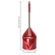 thumbnail image 5 of Moyic Cepillo de baño para el hogar, hotel, oficina, acero inoxidable, mango largo, cepillo para inodoro, herramienta de limpieza, cuadrado Juegos de accesorios de baño vino rojo 1# Moyic HA000367-04B, 5 of 6