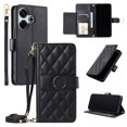 thumbnail image 5 of Funda tipo billetera GANGXUN para Xiaomi POCO M6 4G – Tapa abatible con correa para mujer, 5 of 5
